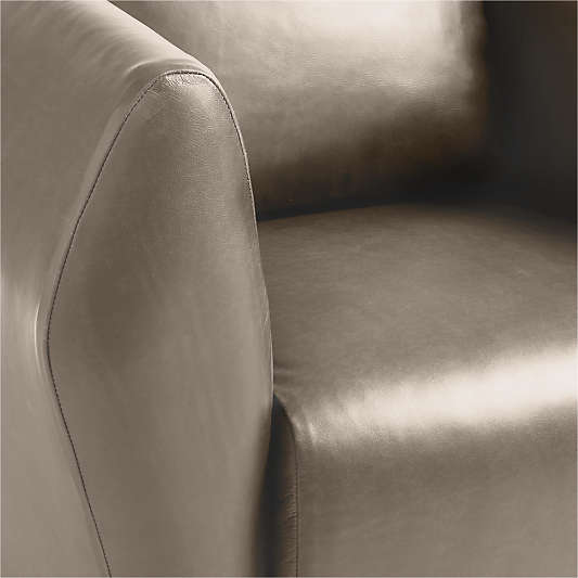 Tierra Leather Swivel Accent Chair
