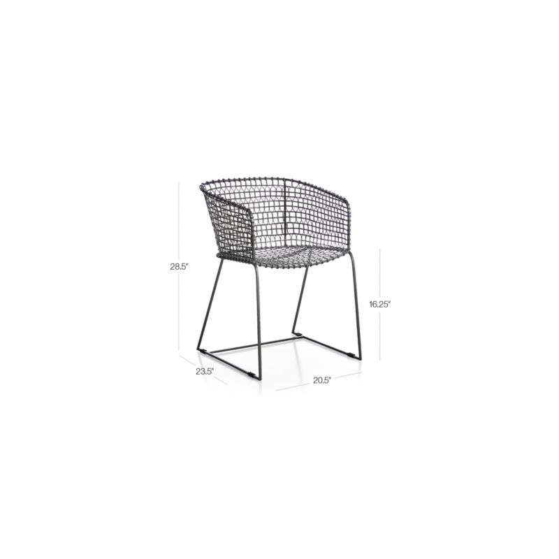 View Tig Metal Barrel Dining Chair - image 3 of 17