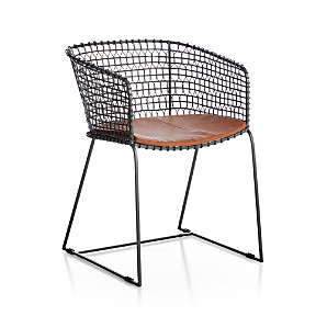 crate and barrel metal chairs