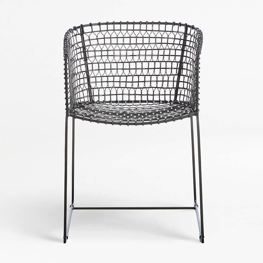Tig Metal Barrel Dining Chair + Reviews Crate & Barrel