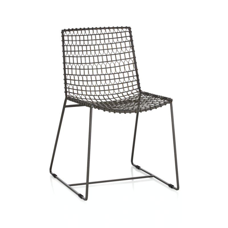 Tig Metal Dining Side Chair + Reviews | Crate & Barrel