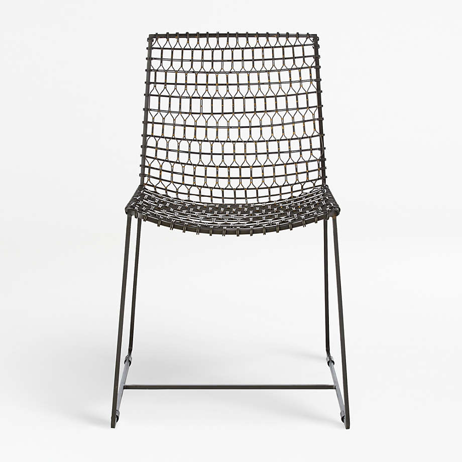 Crate and barrel store metal dining chairs