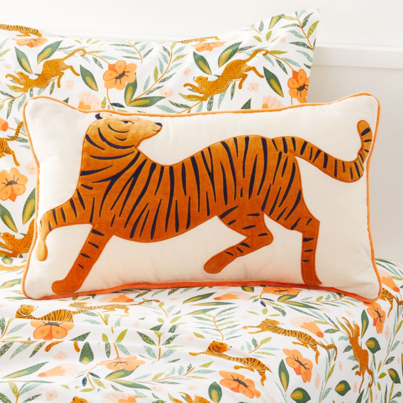 White clearance tiger pillow