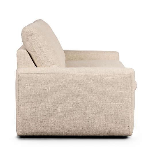 Tillery Antigo Natural Fabric Power Recliner Sofa (78"-111")