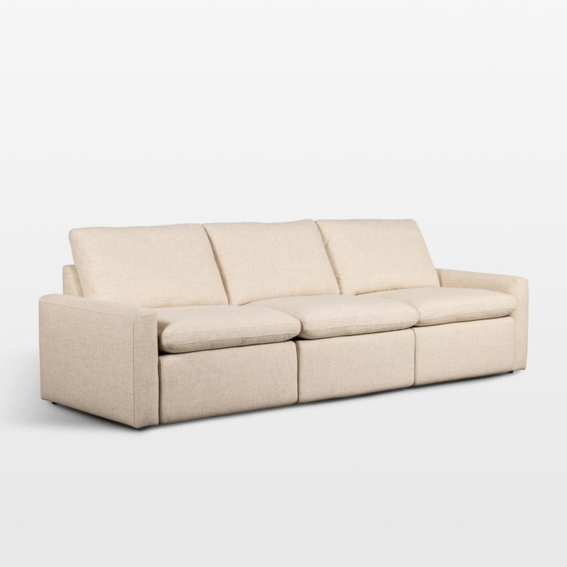 Tillery 3-Piece Antigo Natural Fabric Power Recliner Sectional Sofa - image 5 of 9