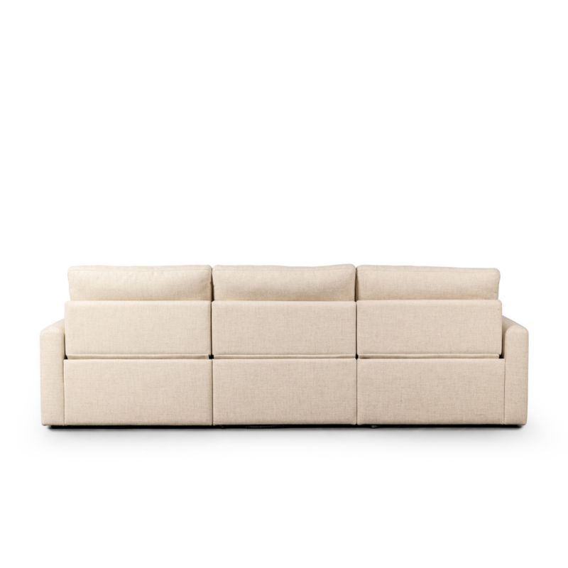 Tillery 3-Piece Antigo Natural Fabric Power Recliner Sectional Sofa - image 7 of 9