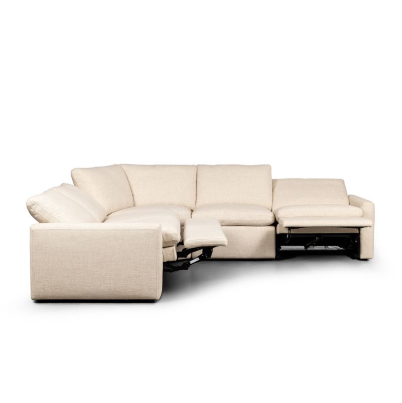 Tillery 5-Piece Antigo Natural Fabric Power Recliner Sectional Sofa - image 6 of 8