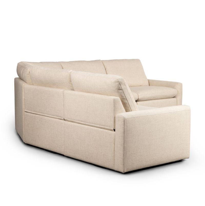 Tillery 5-Piece Antigo Natural Fabric Power Recliner Sectional Sofa - image 8 of 8