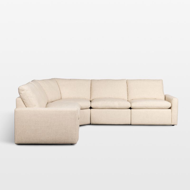 Tillery 5-Piece Antigo Natural Fabric Power Recliner Sectional Sofa - image 4 of 8