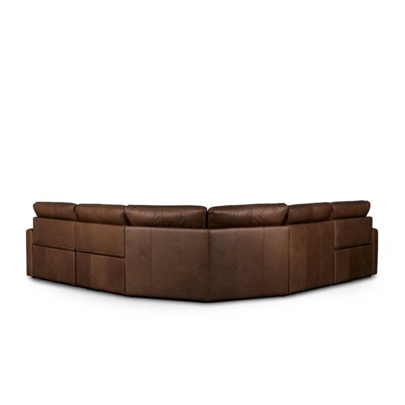 Tillery 5-Piece Sonoma Leather Power Recliner Sectional Sofa - image 7 of 8