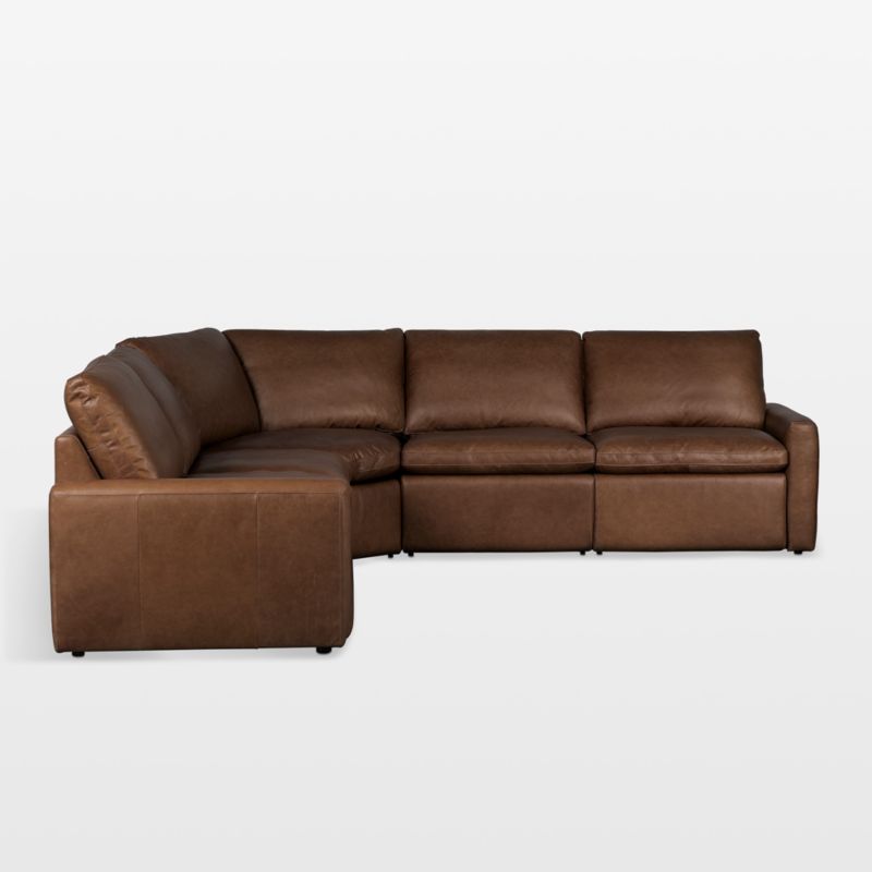 Tillery 5-Piece Sonoma Leather Power Recliner Sectional Sofa - image 2 of 8