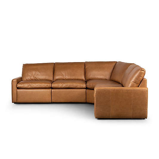 Tillery 5-Piece Antigo Leather Power Recliner Sofa