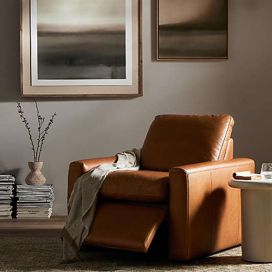 Tillery 35.75" Leather Power Recliner Chair