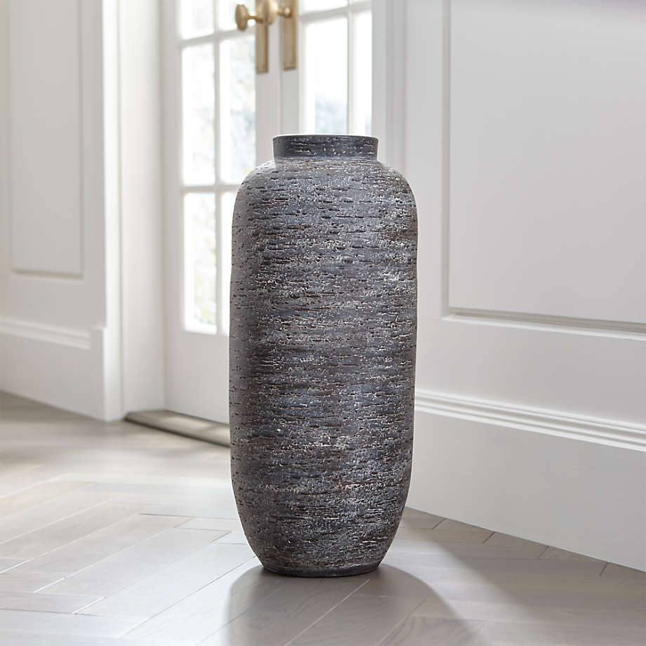 Timber Grey Floor Vase (Open Larger View)