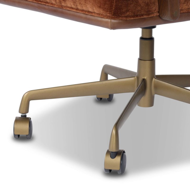 Timeo Leather and Upholstered Office Chair - image 5 of 7