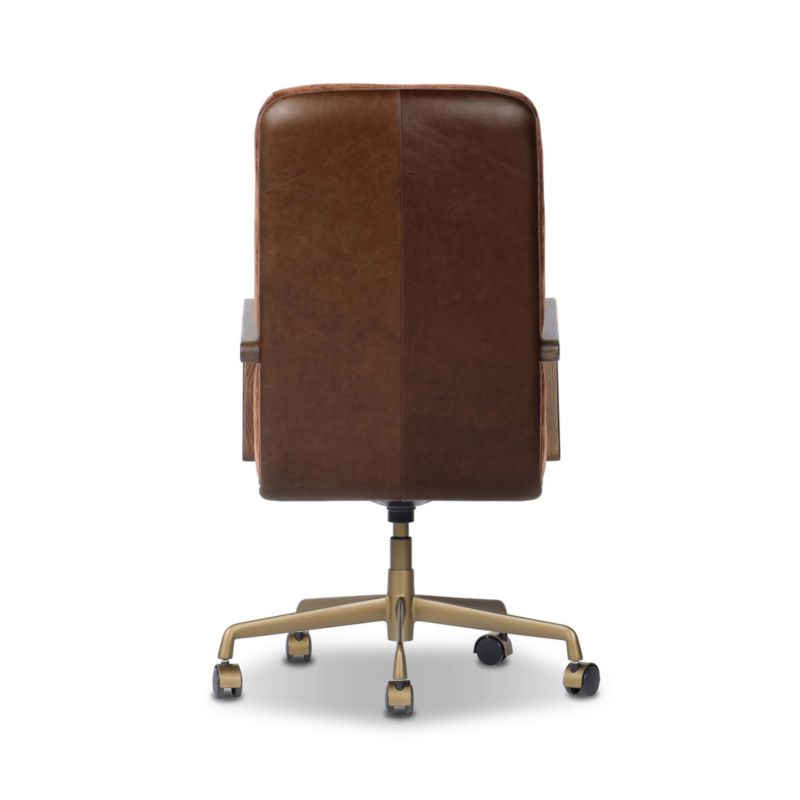 Timeo Leather and Upholstered Office Chair - image 3 of 7