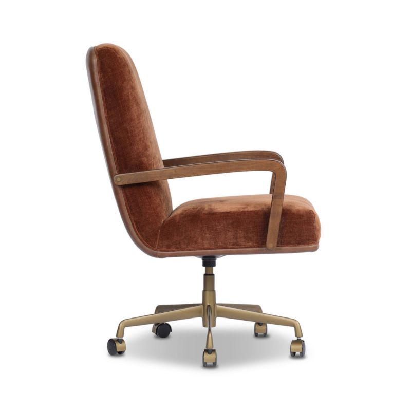 Timeo Leather and Upholstered Office Chair - image 2 of 7
