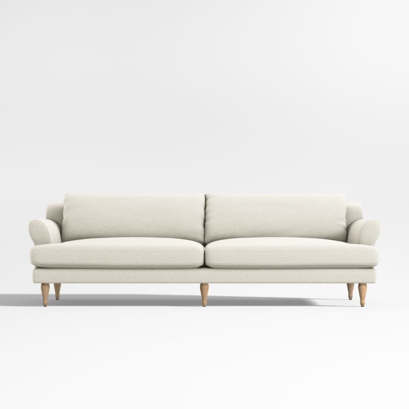 Timson 96" White Roll-Arm Sofa - image 0 of 11