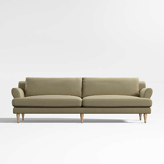 Timson Green Roll-Arm Apartment Sofa