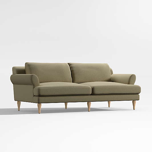 Timson Green Roll-Arm Apartment Sofa