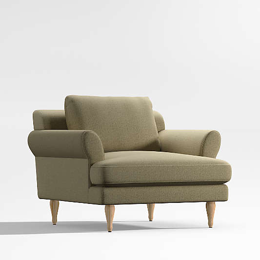 Timson Green Roll-Arm Chair