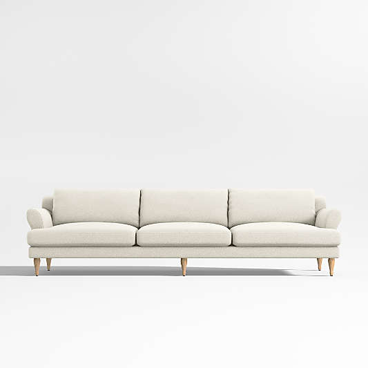 Timson White Grande Roll-Arm Sofa