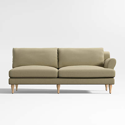 Timson Green Right Roll-Arm Sofa