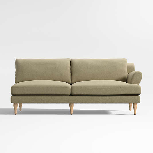 Timson Green Right Roll-Arm Sofa