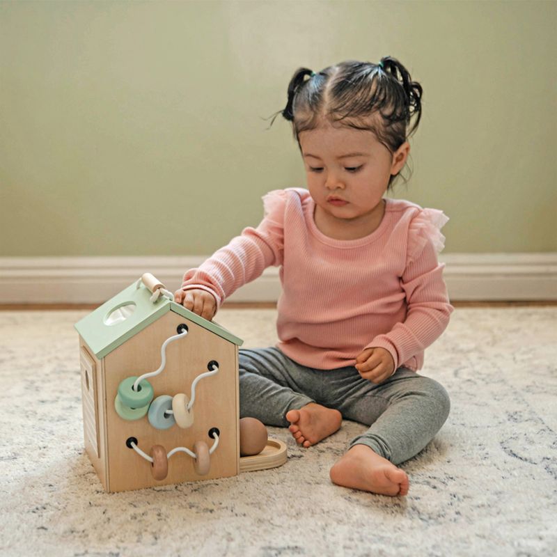Wonder & Wise by Asweets Wooden Tiny Activity House Toddler Toy - image 1 of 5