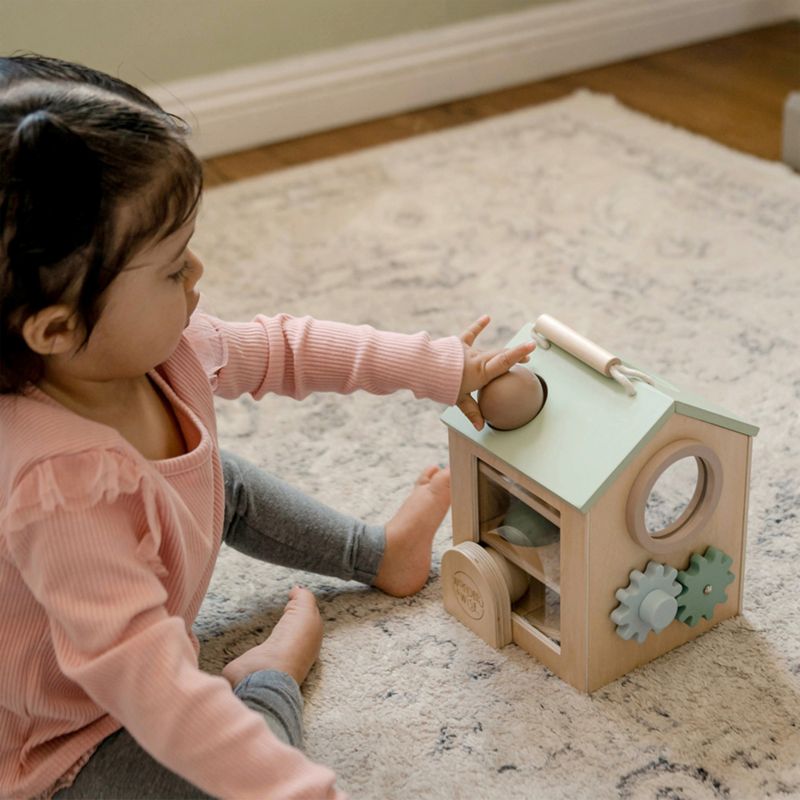 Wonder & Wise by Asweets Wooden Tiny Activity House Toddler Toy - image 2 of 5