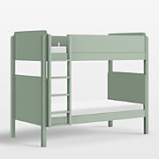Babyletto TipToe White & Washed Natural Wood Kids Bunk Bed
