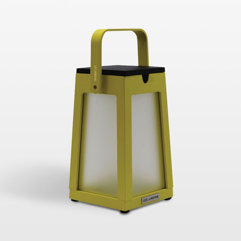 Tinka Lime Aluminum Portable Solar LED Outdoor Lantern 10.5" - image 0 of 2