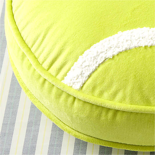 Tennis Ball Velvet Kids Throw Pillow by Venus Williams