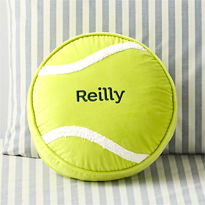 Tennis Ball Velvet Kids Throw Pillow by Venus Williams