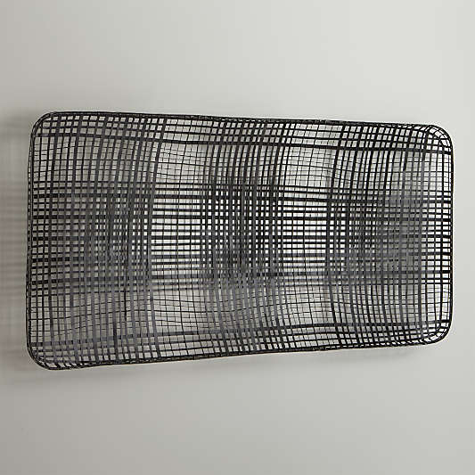 'Tobacco' Basket Metal Wall Art 56"x26"