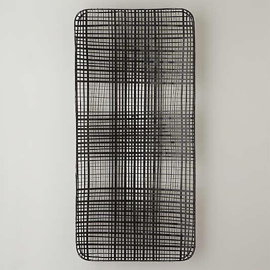 'Tobacco' Basket Metal Wall Art 56"x26"