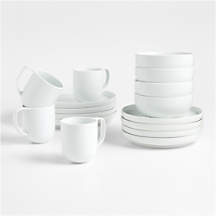 Toben 16-Piece Dinnerware Set + Reviews | Crate & Barrel