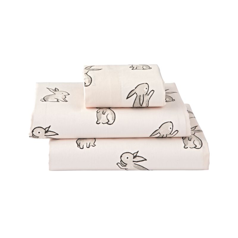 Organic Bunny Toddler Sheet Set - image 10 of 13