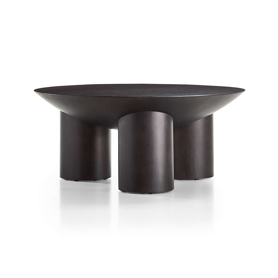 black three legged side table