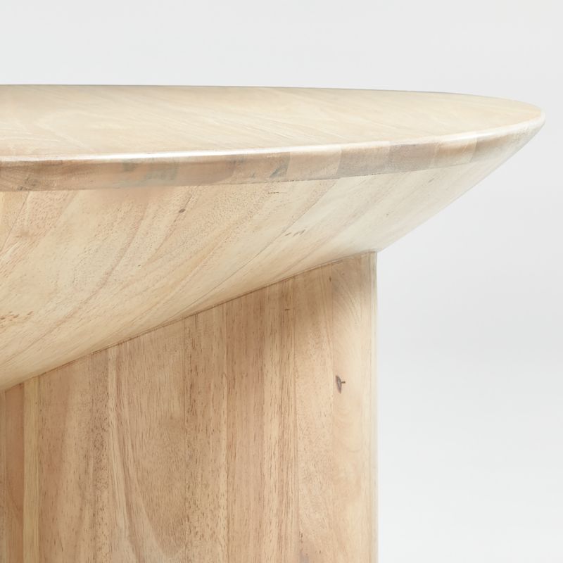 Tom Natural White Oak Wood 40" Round Three-Legged Coffee Table by Leanne Ford - image 11 of 19