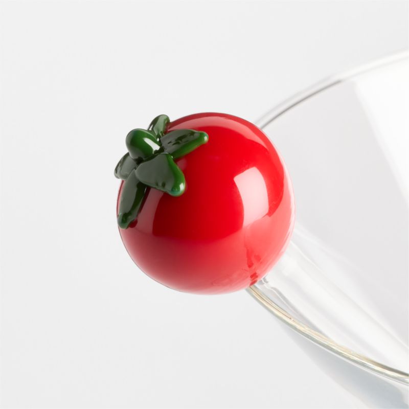 Tomato Icon Glass Martini Picks, Set of 6 - image 2 of 3