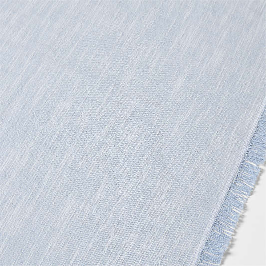 Tonal Fringe Blue 120" Table Runner