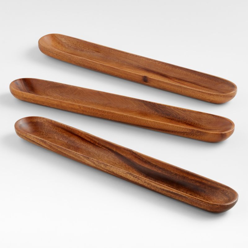 Tondo Acacia Wood Baguette Bowl - image 3 of 5