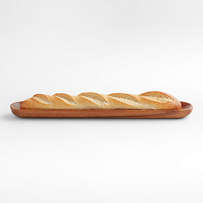 View Tondo Acacia Wood Baguette Bowl details