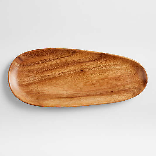 Tondo Acacia Wood Long Oblong Platter