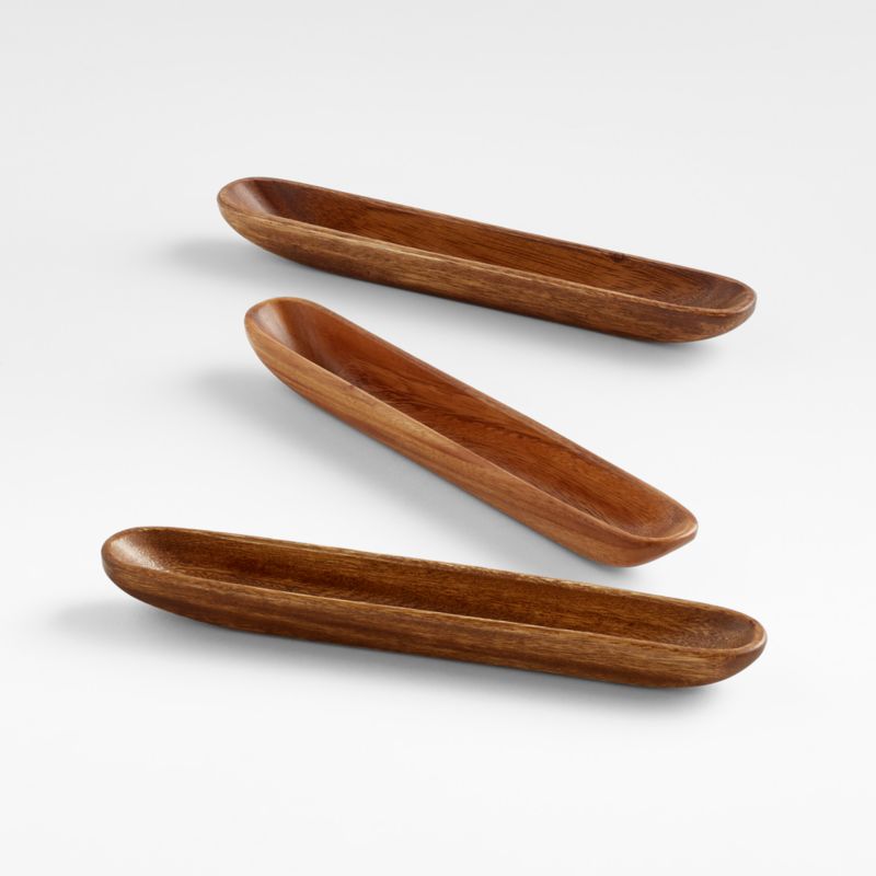 Tondo Acacia Wood Olive Boat - image 3 of 4