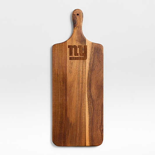 NFL New York Giants Tondo Acacia Paddle Serving Board