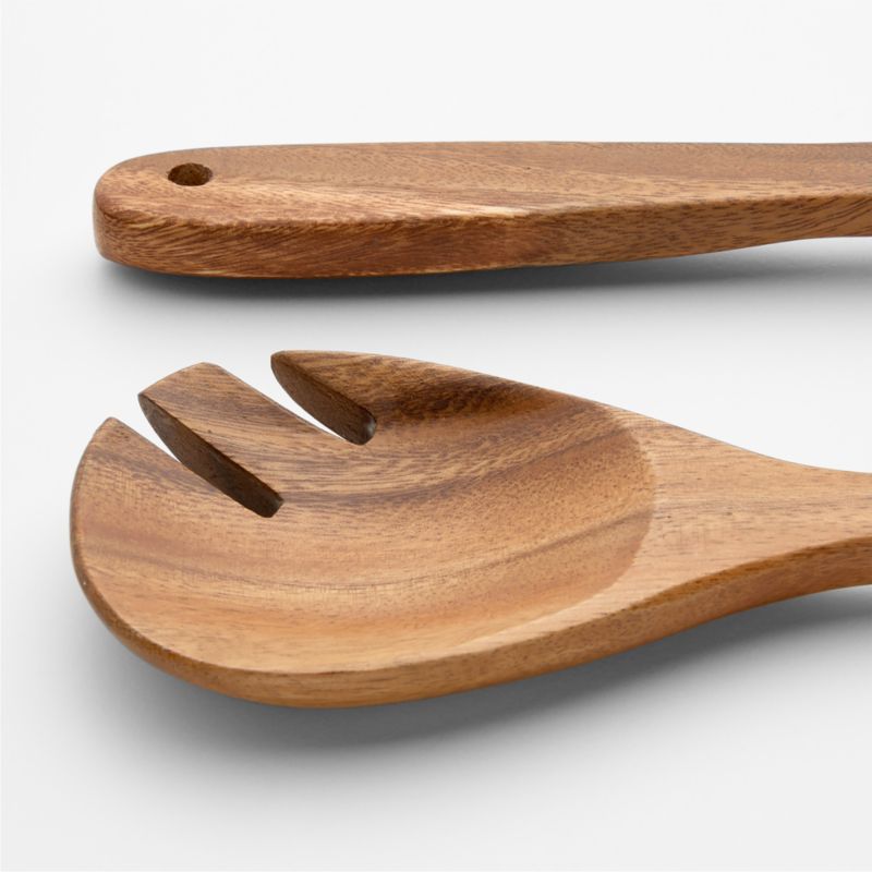 Tondo Acacia Servers, Set of 2