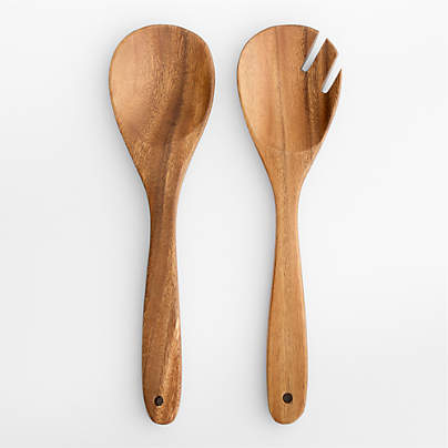 Tondo Acacia Servers, Set of 2