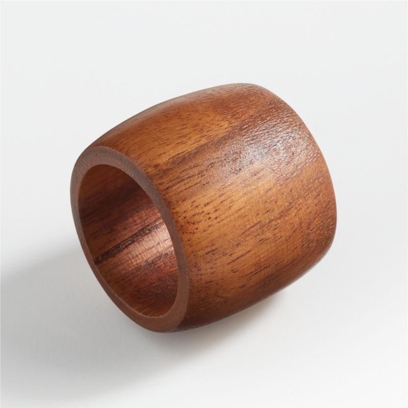 Tondo Acacia Wood Napkin Ring - image 3 of 4